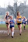 Bobby Clay (Kent) leads the under-20 womens Inter Counties Cross Country, Cofton Park, Birmingham. Photo: David T. Hewitson/Sports for All Pics